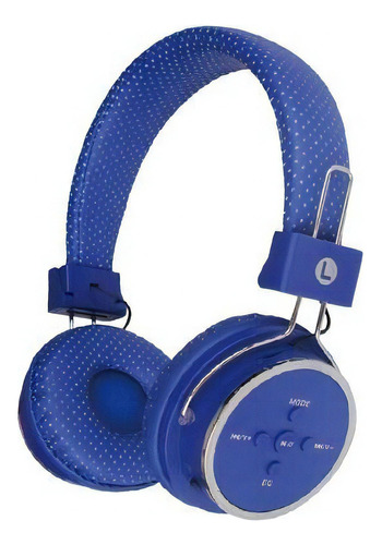 Auriculares Bluetooth S/Inalámbricos Micro SD Fm a-B05 Azul