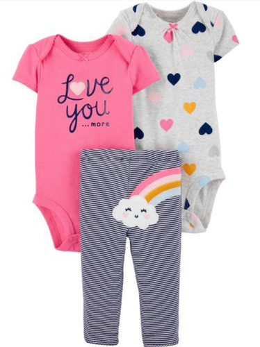 Conjuntos Body 3 Piezas Carters Bebes Hembra