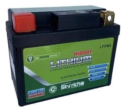 Bateria Hibari Litio Yb9-b Lfpb9 Tvs Rtr Apache 160