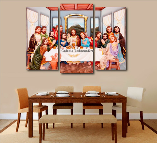 Imagen 6 de 10 de Cuadros Decorativos La Última Cena De Jesús