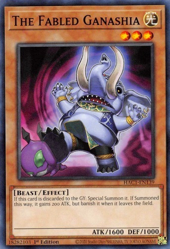 The Fabled Ganashia (hac1-en139) Yu-gi-oh!