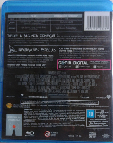 Onde Vivem Os Monstros Blu-ray (Usado)