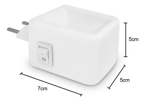 Difusor Elétrico Porcelana 127/220V Aromaterapia Óleo Essencial 127/220v 1 unidade