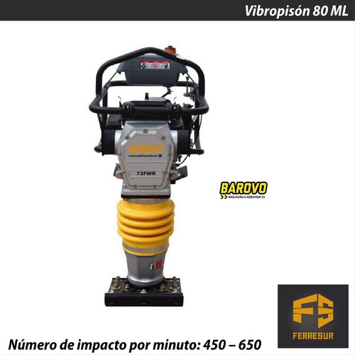 Vibropison Vibroapisonador Compactador Motopison Barovo