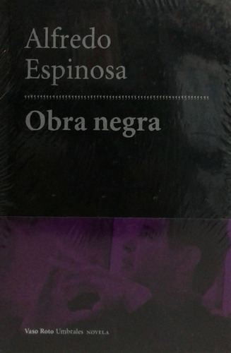 Libro Obra Negra, Alfredo Espinosa, Ed. Vaso Roto