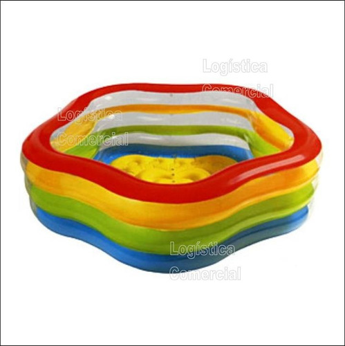 Piscina Mediana Colores Pentágono Intex Mas De 6años 56495