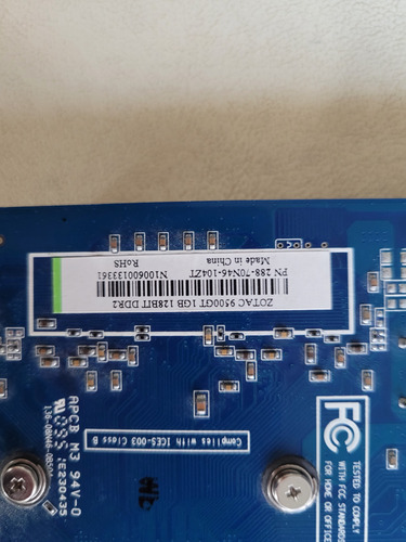Placa De Video Geforce 9500gt (Usado)
