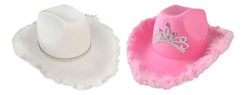 Sombreros Cowgirl Hat West Cowboy Para Mujer, Mujer Y Niña,