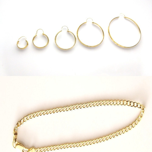 Lote Bisutería Mayoreo 18 Pz Oro Laminado 18 Kt