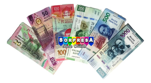 450 Billete Didáctico Mx Surtidos Contar Utilería