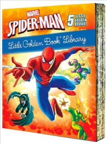 Spider-man Little Golden Book Library (marvel), De Various. Editorial Golden Books, Tapa Dura En Inglés