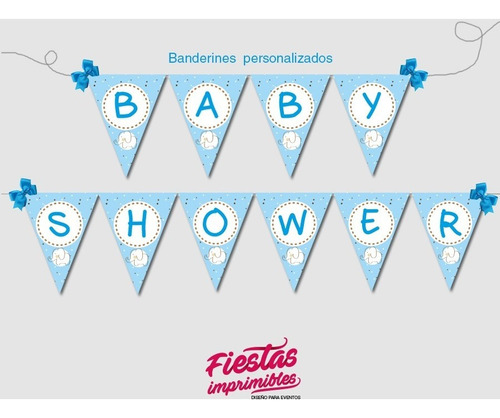 Kit Imprimible Para Baby Shower  Varon - Incluye Juegos