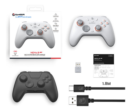 Controlador De Jogo Sem Fio Gamesir Nova 2 Lite - Branco
