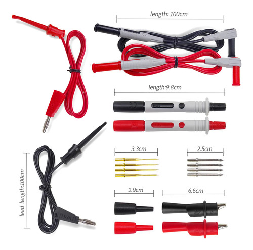 Kit Puntas De Multimetro Puntas De Prueba Accesorios