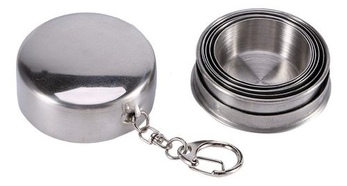 Vaso De Viaje Plegable De Acero Inoxidable 240 Ml