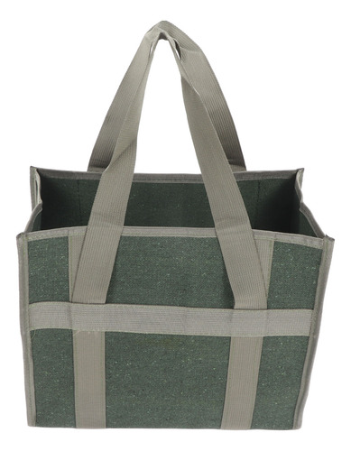 Bolsa De Herramientas De Boca Ancha De Lona Verde De Gran Ca