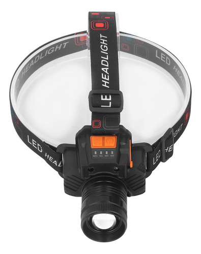 Linterna Frontal Recargable Usb De 1500 Lm, 3 Modos