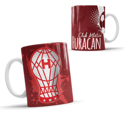 Taza Cerámica Futbol Huracan Con Caja De Regalo