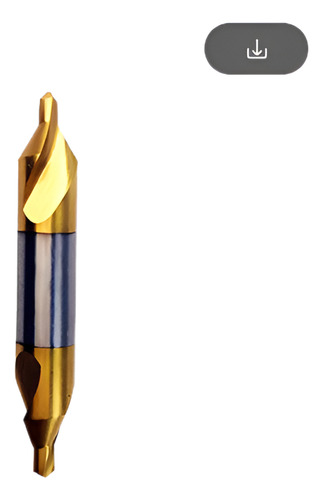 Broca De Centros 60° Hss 2.5mm Con Recubrimiento Tin (10pc)