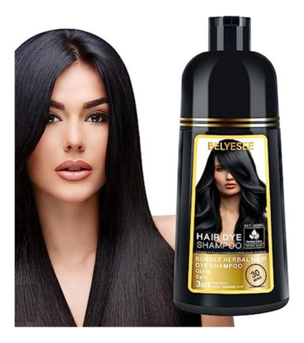 Belyesee Shampoo Con Tinte Cubre Canas Natural Jengibre
