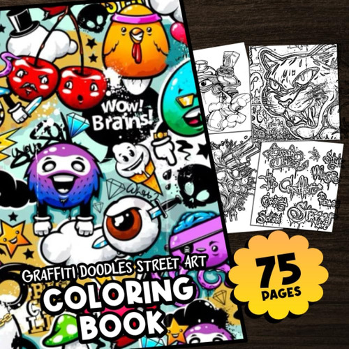 Libro: Graffiti Doodles Street Art Coloring Book: Cool Color