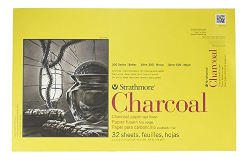 Strathmore 300 Series Charcoal Pad White, 11 X17  Encuaderna