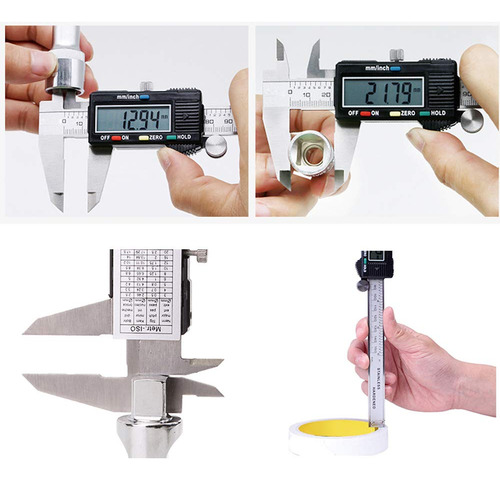 Calibrador Digital Electrónico Lcd 0-20 Cm Conversión Mm Pul