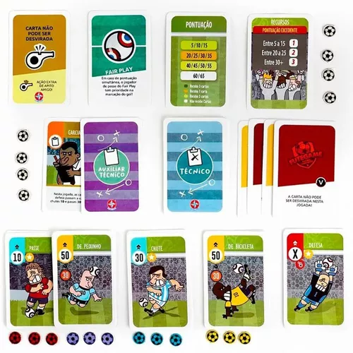 Jogo Futegame Cartas Jogador Técnico De Futebol Card Game