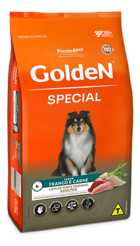 Ração Golden Special Cães Adulto Pequeno Frango E Carne 3kg