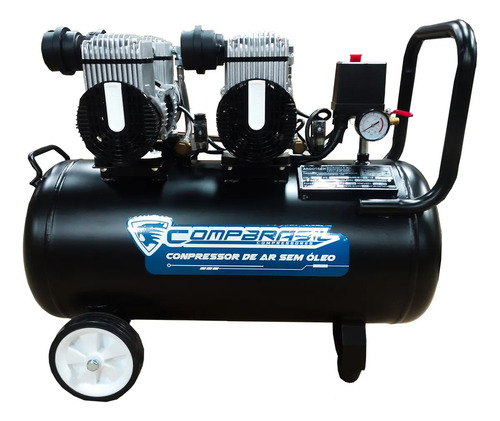 Compressor Odonto Isento Óleo 50litros 10pcm Transf 127-220v