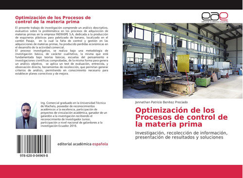 Libro: Optimización De Los Procesos De Control De La Materia