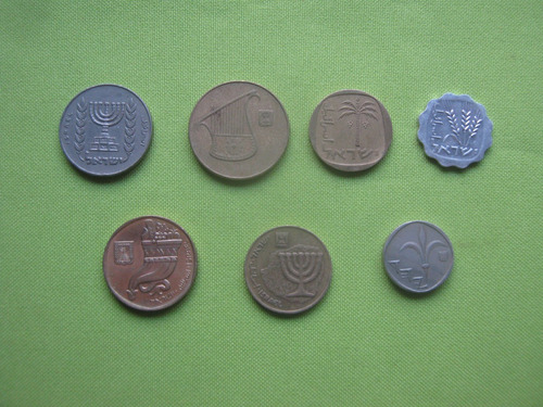 Israel Lote 7 Monedas  Diferentes 