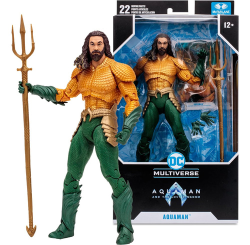 Aquaman Hero Suit Gold Figura The Lost Kingdom Dc Mcfarlane