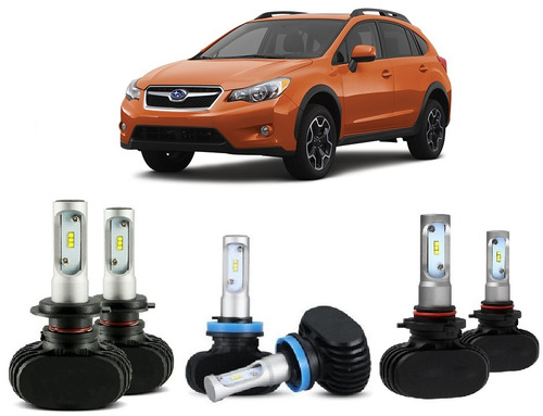 Kit Farol Led 9200lm Subaru Xv 2012~2013 Alto Baixo E Milha