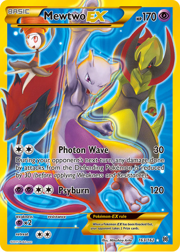 Mewtwo Ex Secreta Carta Pokémon Tcg Original+10 Cartas