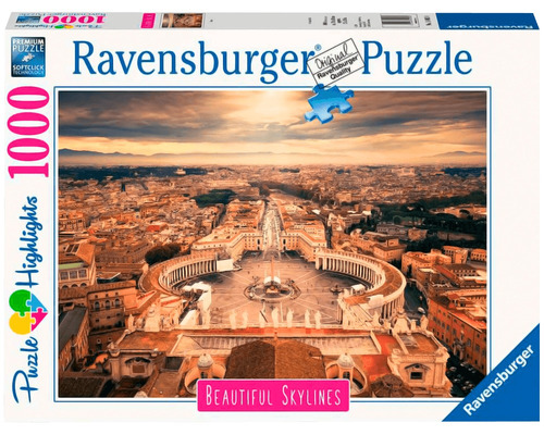 Rompecabezas Ravensburger Plaza De San Pedro 1000 Piezas 14+