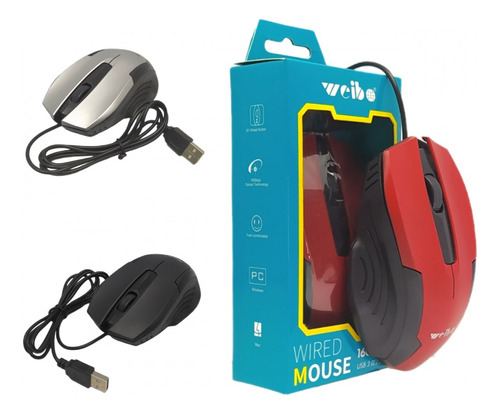 Set X10 Mouse Optico Wb-024 Ergonomico 