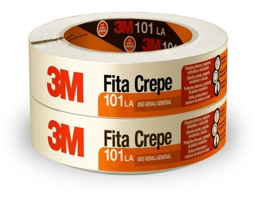 Kit C/ 2 Fita Crepe Uso Geral 101la 48x50m 3m