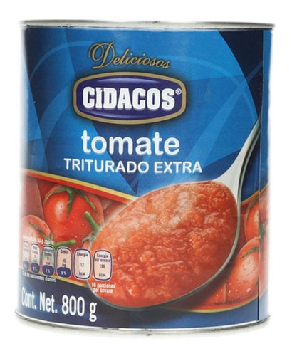 Tomate Triturado (pure) Cidacos Lata 800g Premium