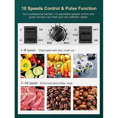 Counter Blender Smoothie Maker, 1450w Professional High...