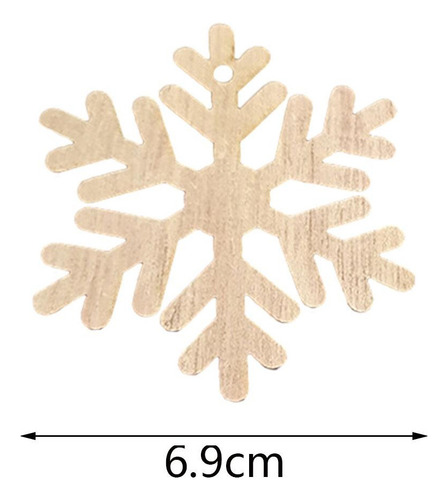 10 Piezas De Rodajas De Madera De Navidad, Recortes De