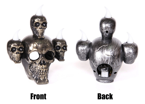 Vela Led Verde De Halloween Con Calavera De Haunted House