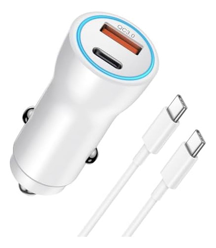Cargador De Coche Para iPhone 16 15, Certificado Apple Mfi C