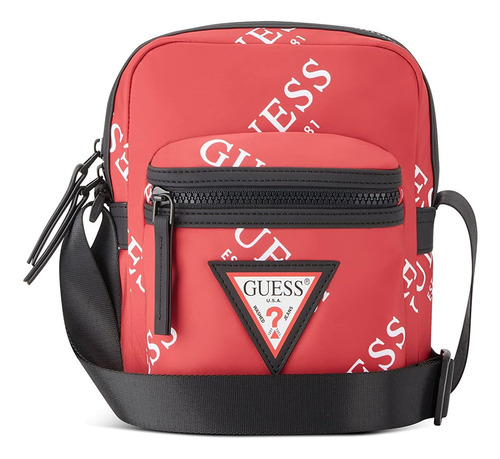 Bolso Para Cámara Con Logo Guess Originals, Rojo