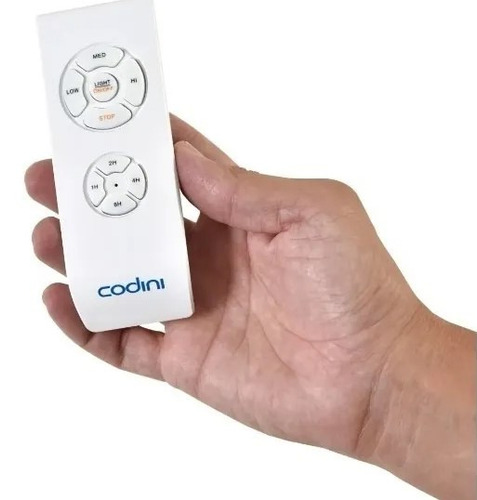 Imagen 2 de 2 de Ventilador de techo Codini V5RB blanco con 4 palas de metal, 110 cm de diámetro 220 V