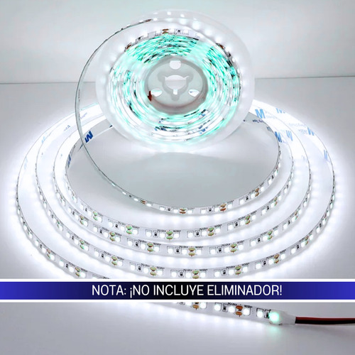 Rollo Led Unicolor Blanco Frío 2835 De 5 Metros 120 Leds Por Metro Recortable Tira De Luces Led Con Alta Intensidad De Brillo Marca Dosyu