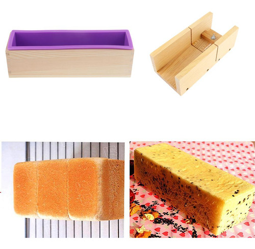Cortar Pan De Jabón De , 1 De Silicona Rectangular (900 Ml)