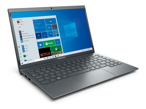 Notebook Motion Gray 14'' Q4128c 128g 4gb Ram W10 Positivo Cor Cinza - Excelente (Recondicionado)