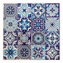 Comprar Azulejos Mayólicas Andalucía Cobalto  15 X 15 Pack X 8 Unid.