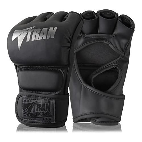 Guantes De Mma Con Palmas Abiertas Tran, Para Boxeo Artes Ma